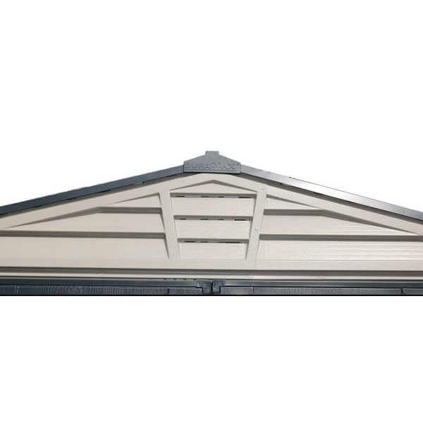 Duramax 10.5' x 8' Storemax Plus Vinyl Shed Kit with Floor 30225 roof vent view