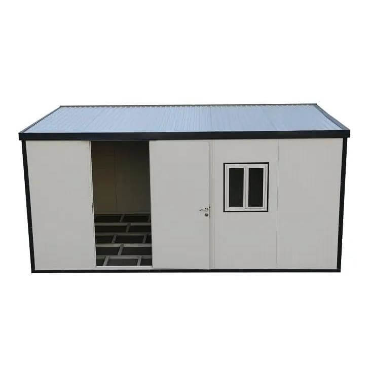 Duramax 13' x 10' Flat Roof Insulated Building 30832 front view door open