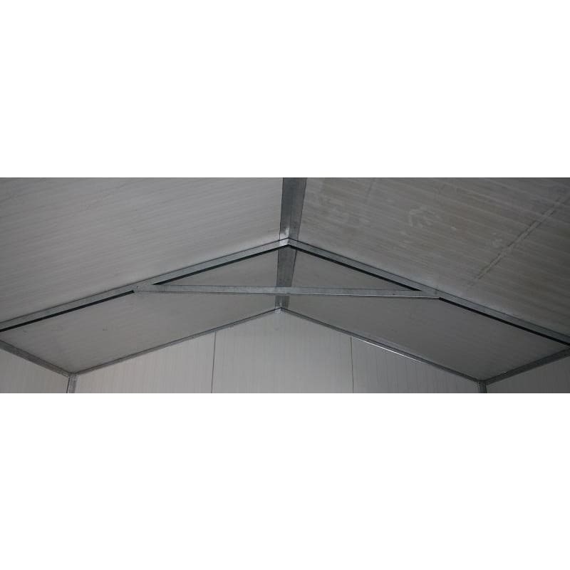 Duramax 22' x 10' Gable Roof Building 30972 close up of steel roof support