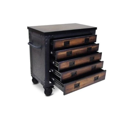 Duramax 36" 5 Drawer Rolling Rool Chest 68006 front drawers out