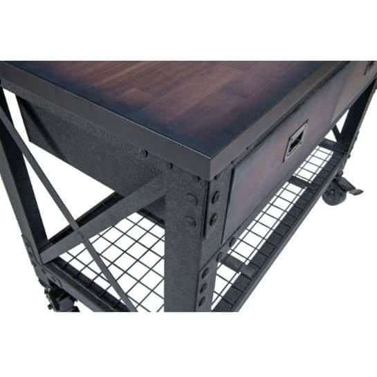 Duramax 48 x 24 2 Drawer Industrial Workbench 68002 - Workbench corner view