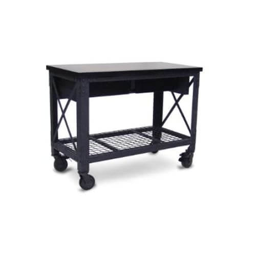 Duramax 48 x 24 2 Drawer Industrial Workbench 68002 - Workbench front view elevated