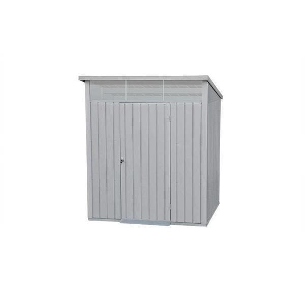 Duramax 6 x 5 Palladium Shed 41872 - Metal Shed front door closed