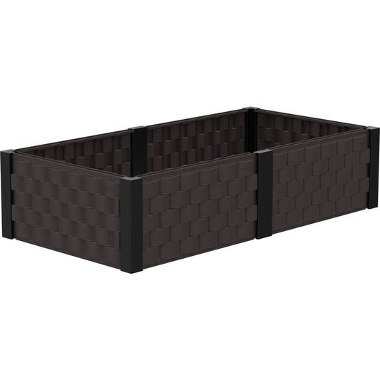 Duramax Garden Bed Rectangle Brown w/Black 86103