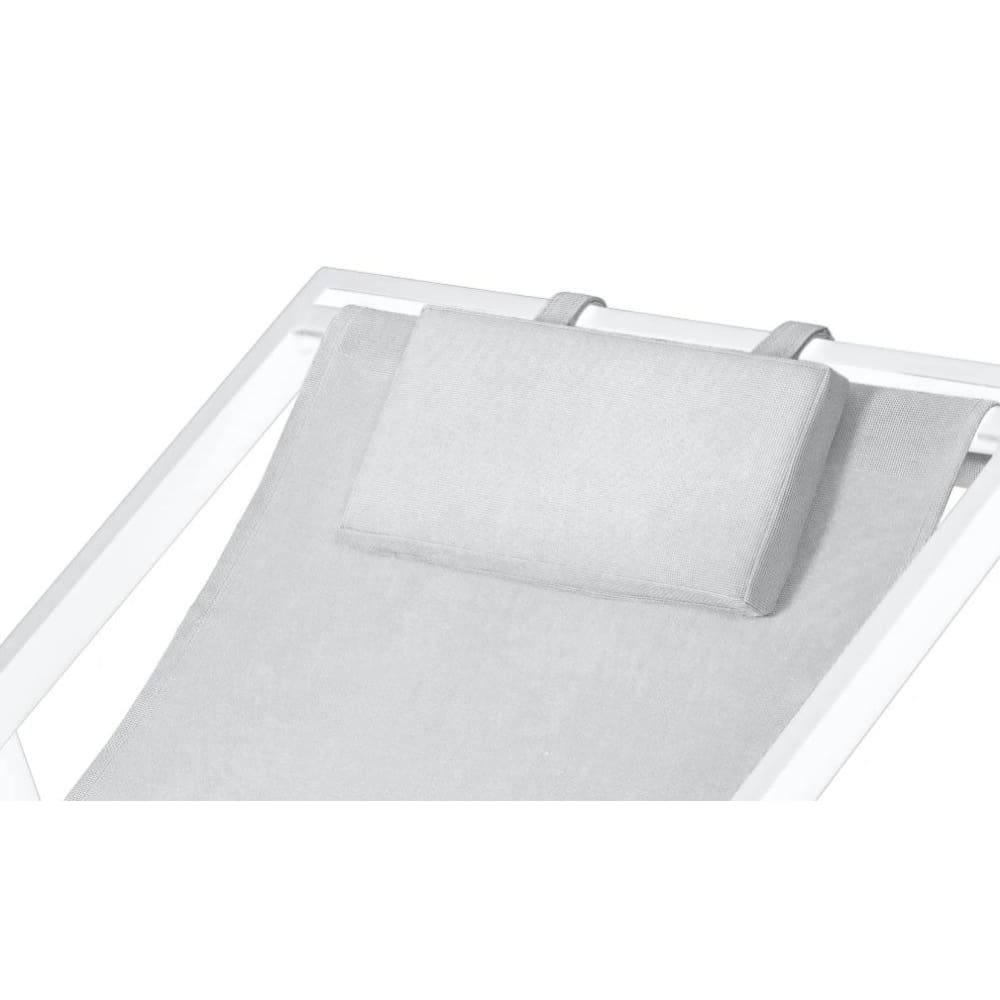 Duramax Newport Lounger White 68072 folded closed