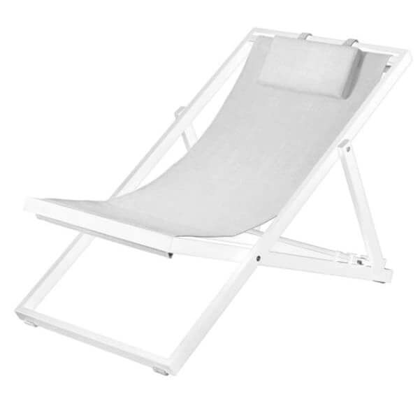 Duramax Newport Lounger White 68072 front