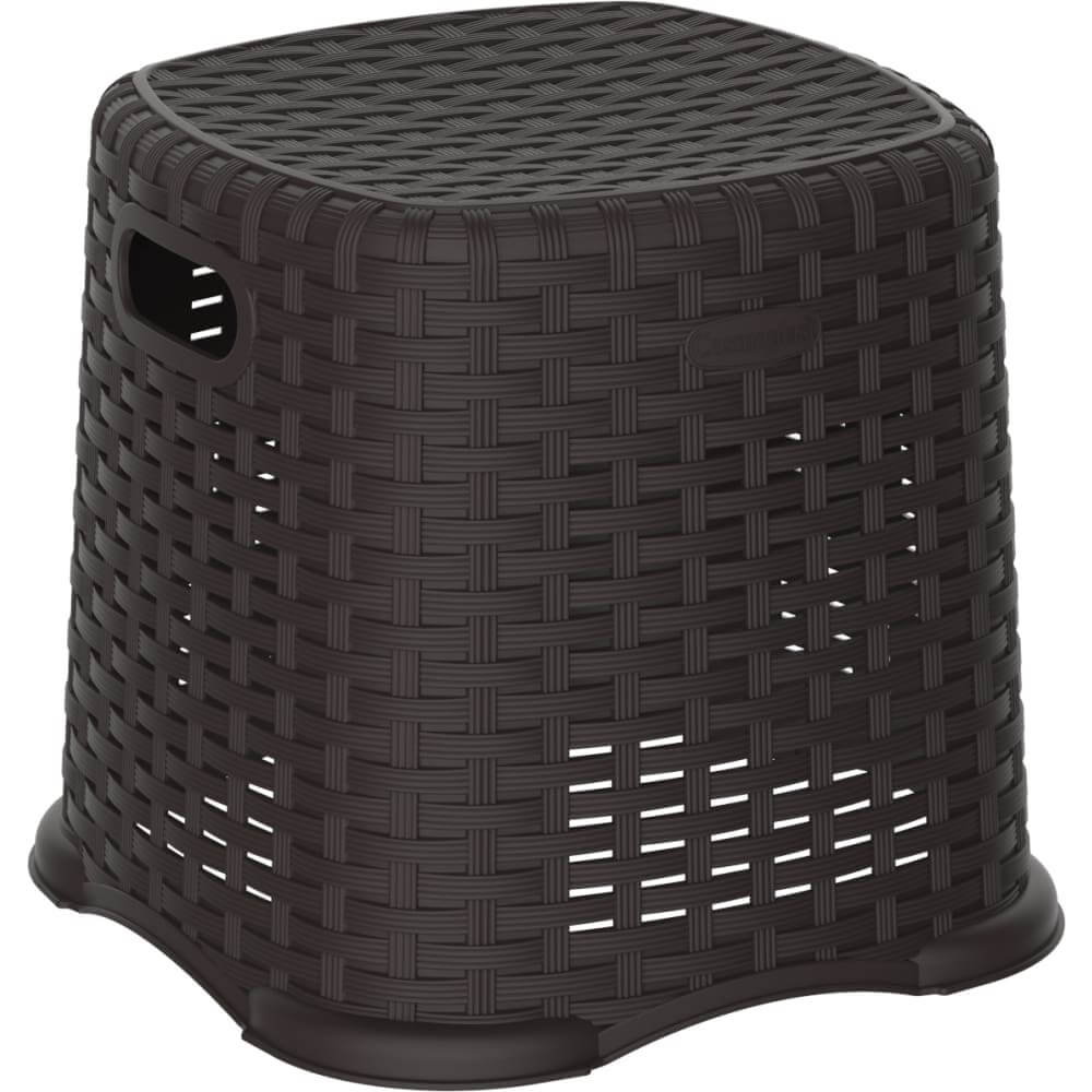 Duramax Rattan Step Stool 11" Brown 86400